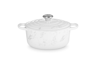 Cast Iron Marble Round Casserole