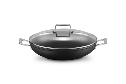 Toughened Non-Stick Shallow Casserole with Glass Lid