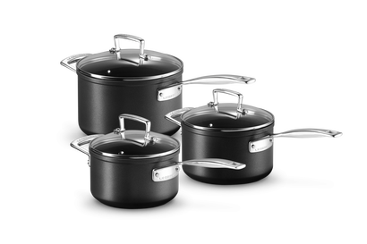 Toughened Non-Stick 3-piece Saucepan Set