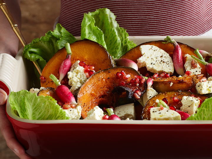 Roasted Pumpkin and Feta Cheese Salad