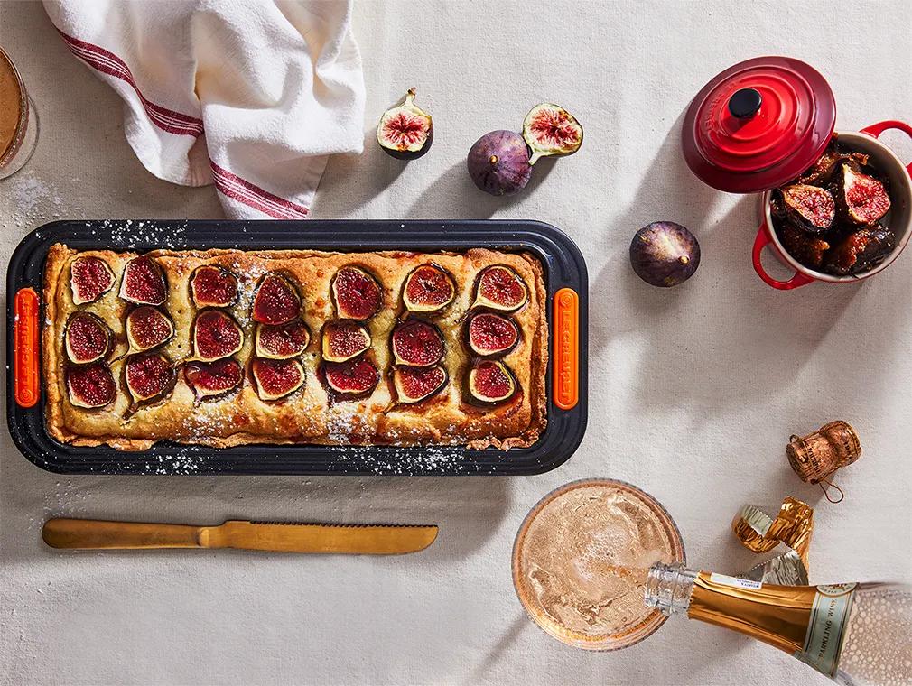 Sticky Fig and Macadamia Tart