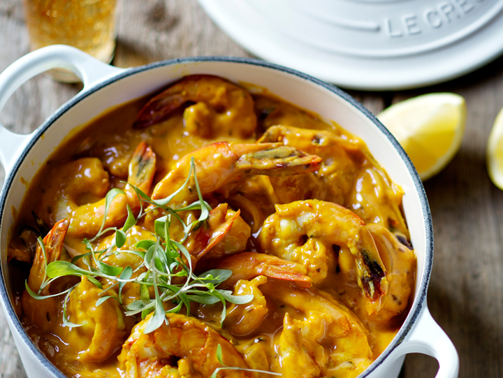 Rose and Prawn Coconut Curry