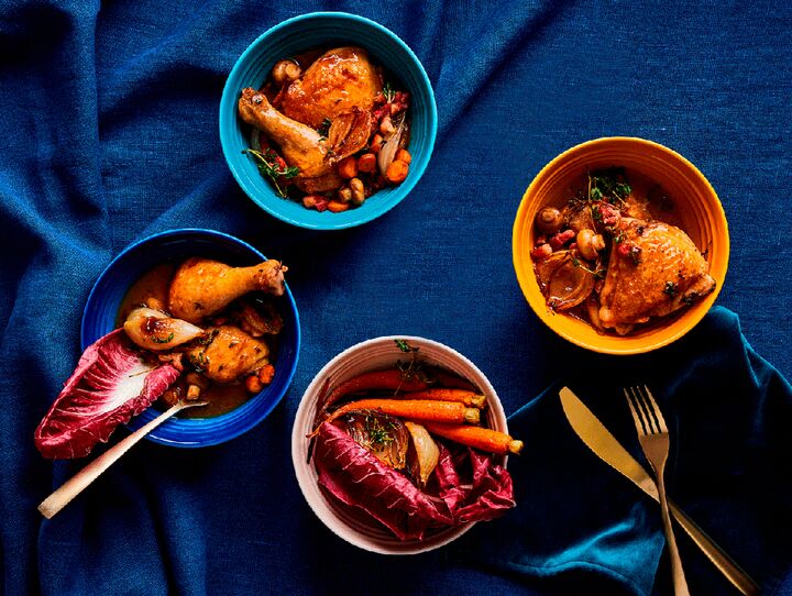 White Wine and Rosemary Coq au Vin