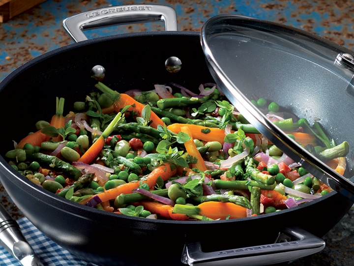 Spring Vegetable Braise with Pancetta