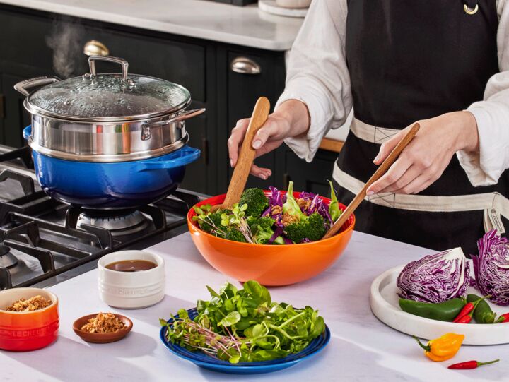 Steamed Sunset Broccoli Salad